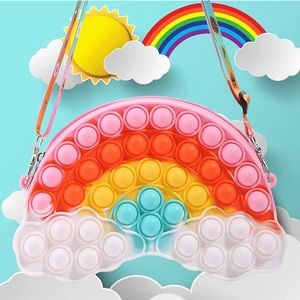 Tckoll Easter Gifts Girls Toys Fidgets Pop Purse for Girls 6-8